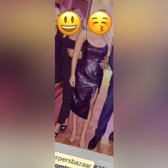 Revolve Navy Sequin Dress - Picture 7 of 13